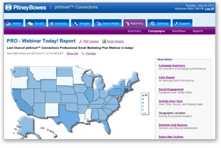 Sample email marketing response report by geography report