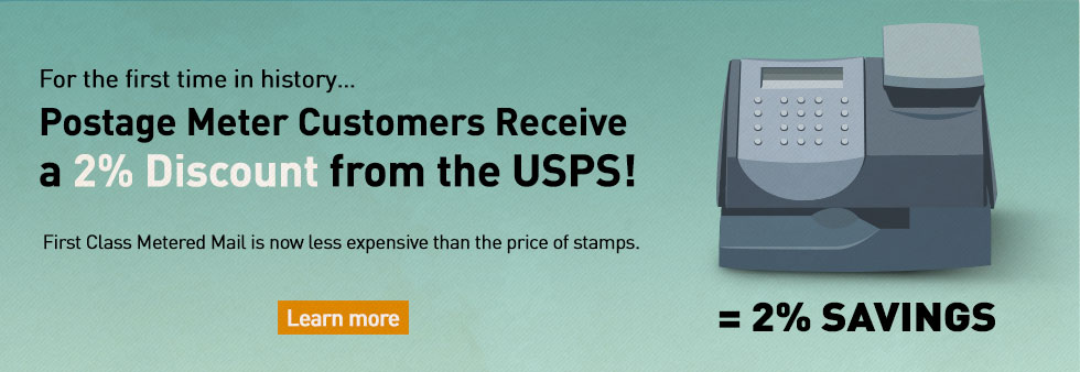 USPS Metered Mail, First Class Stamp Discount 