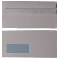 WB Envelope S/S DL Wdw 90g Wht Pk1000 [WX3481]